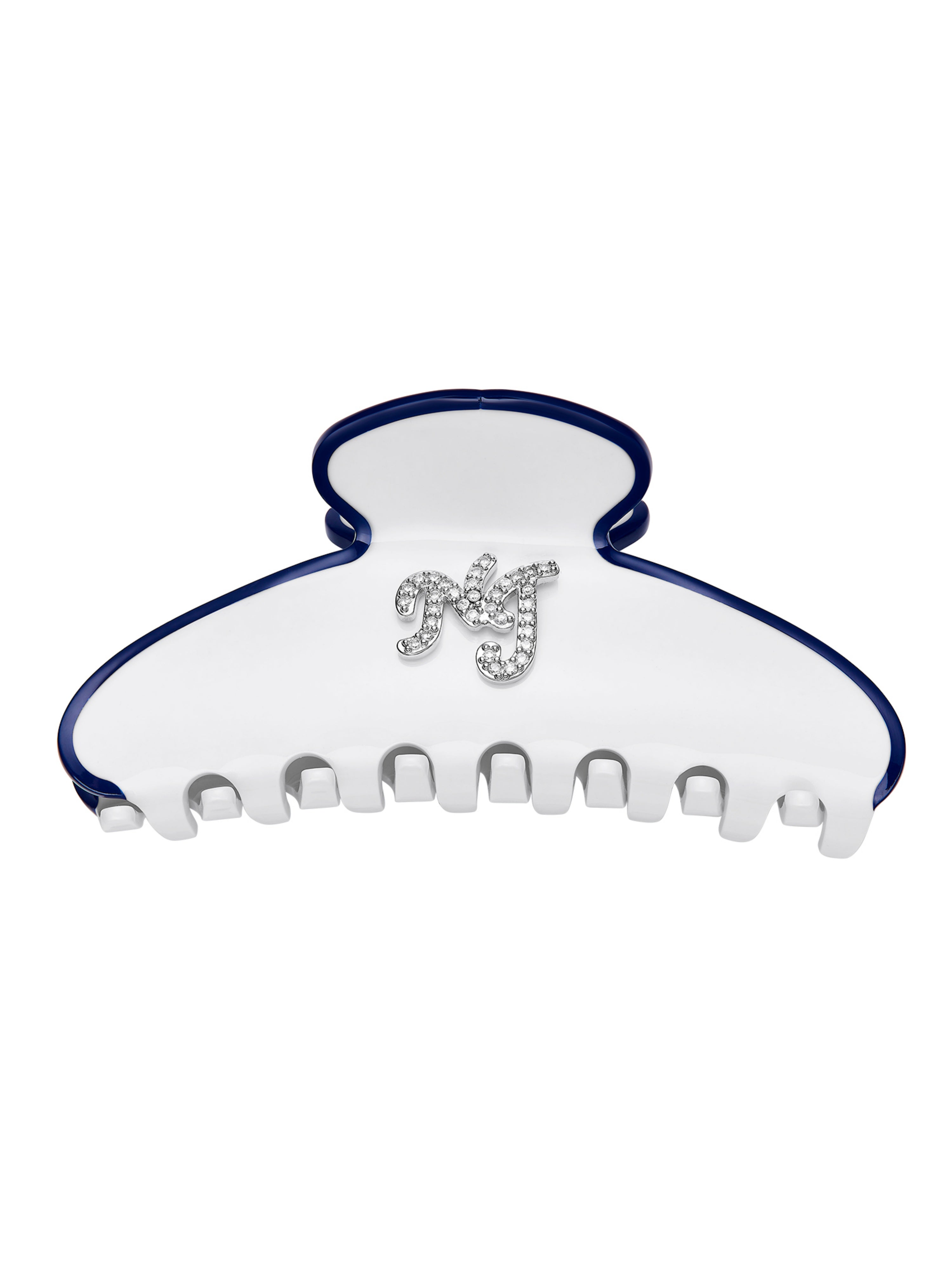 Isabela Crystal White Hair Clip | Nana Jacqueline display picture 1