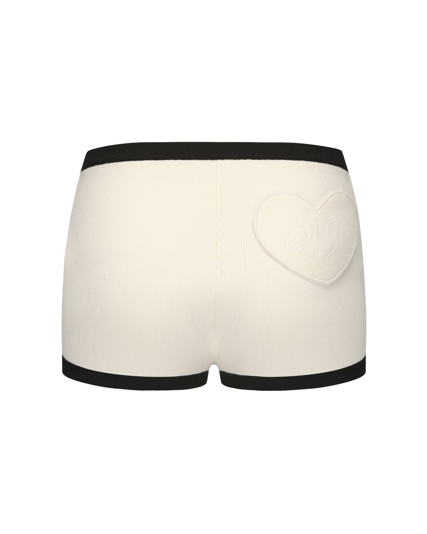 Eliza Knit Shorts (White)