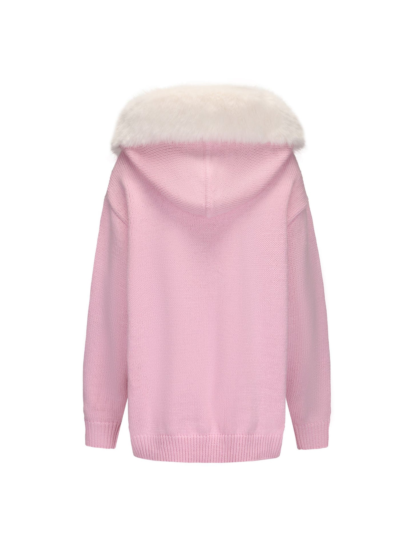 Ava Fur Sweatshirt (Pink) (Final Sale)