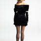 Simone Velvet Dress (Black)