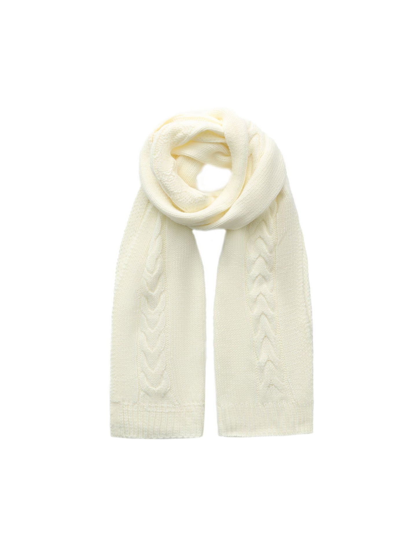 Addison Coat + Scarf Set (White) (Final Sale)