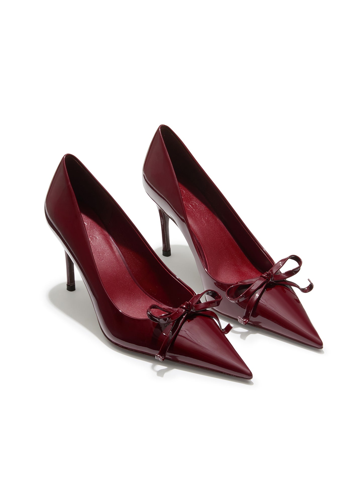 Audrina Bow Heels (Red) (Final Sale) - Main Image
