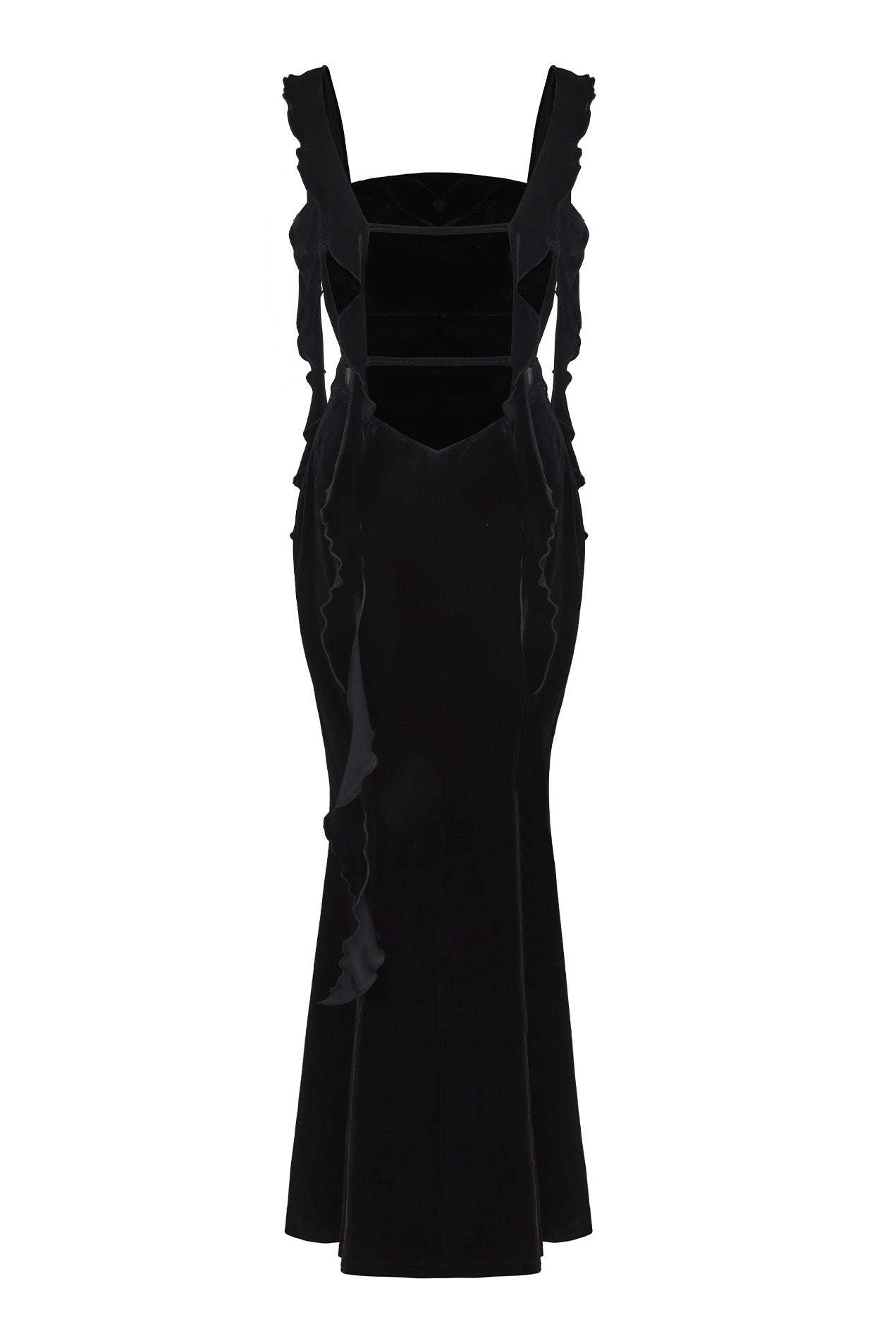 Caroline Velvet Dress (Black)