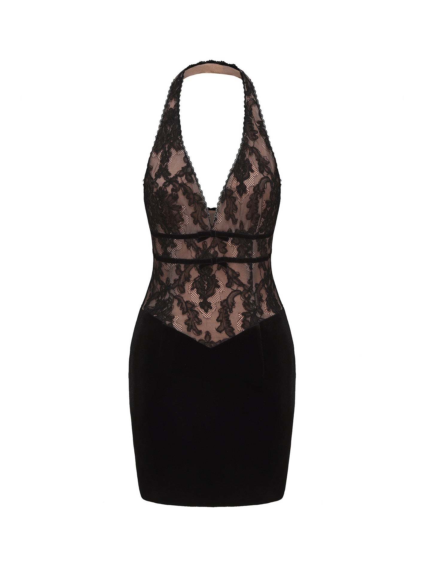 Nana Jacqueline Women's Christi Velvet Dress - Black - Mini dresses Nana Jacqueline Women's Christi Velvet Dress - Black - Mini dresses