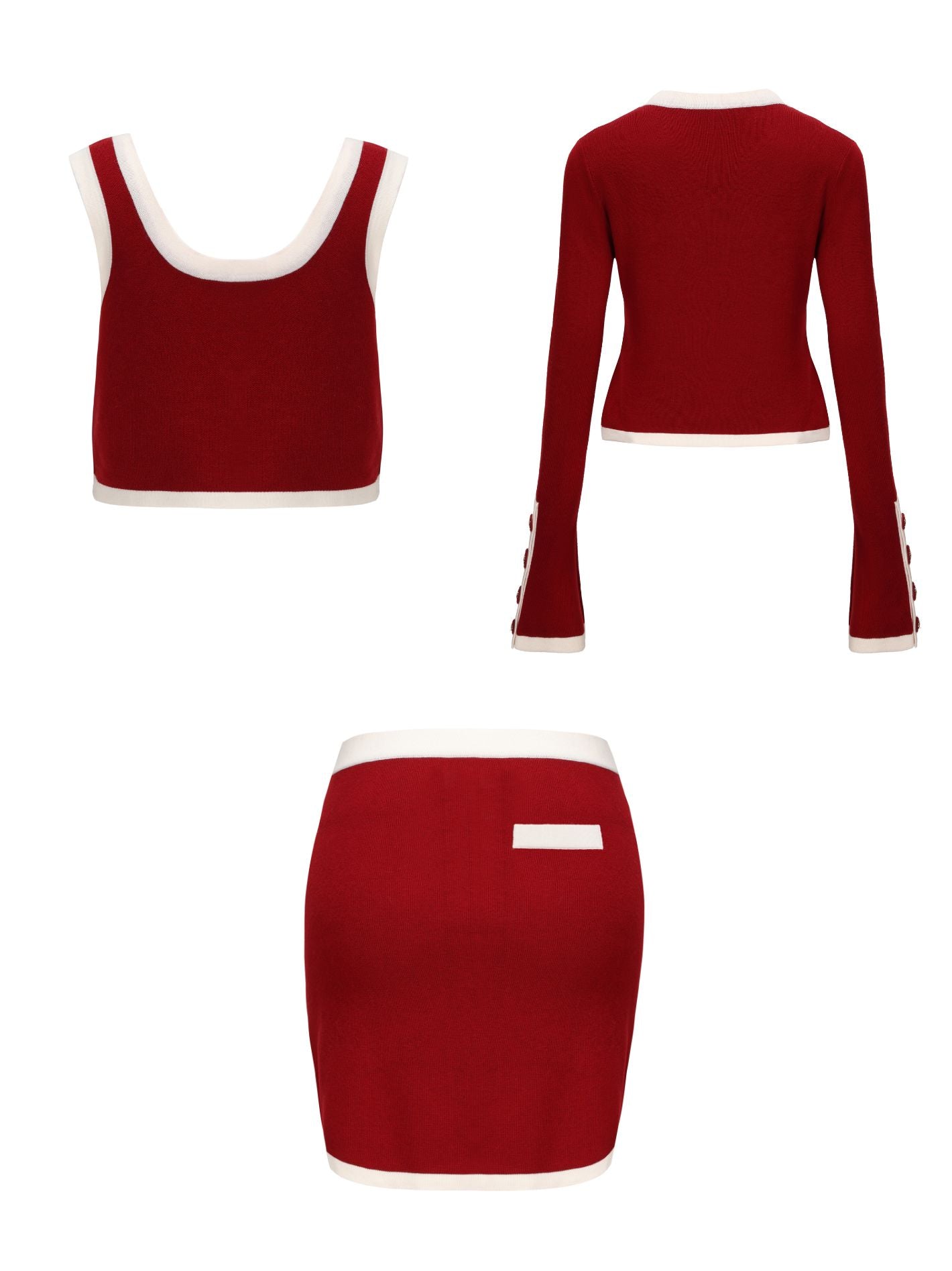 Matilda Knit Set (Red) (Final Sale)