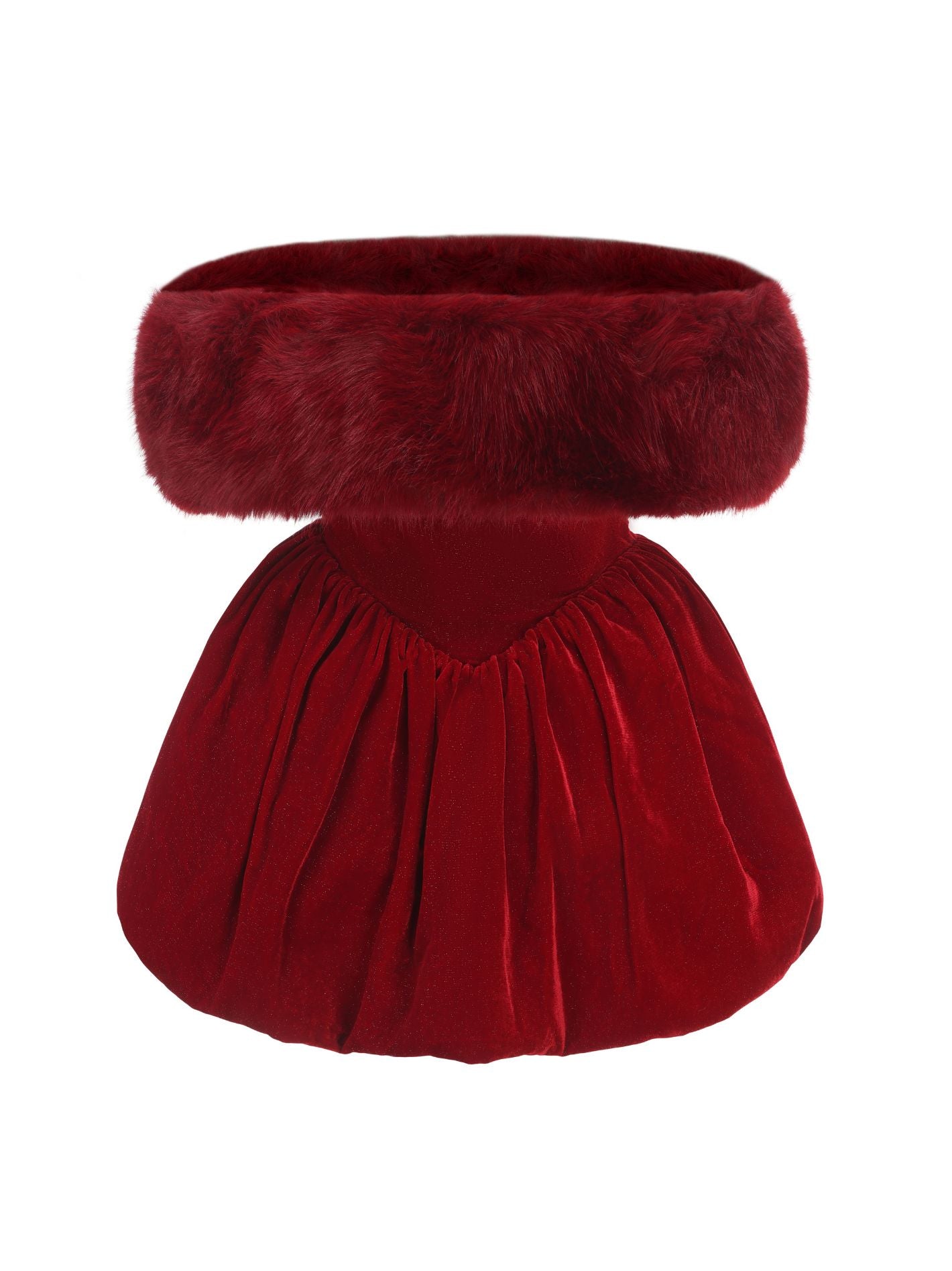 Candice Velvet Dress (Red) (Final Sale)