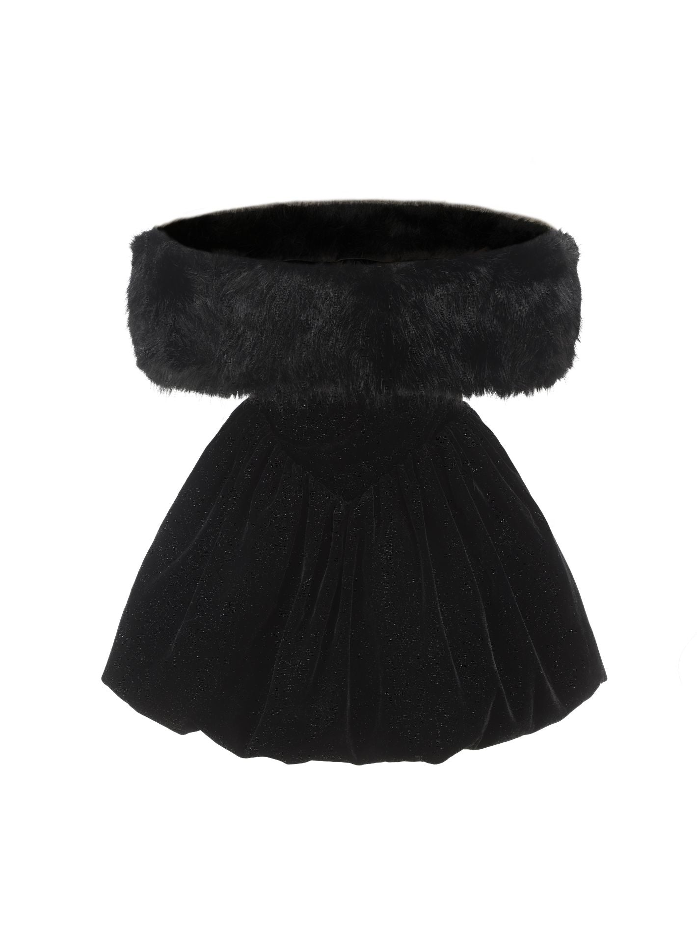 Candice Velvet Dress (Black) (Final Sale)