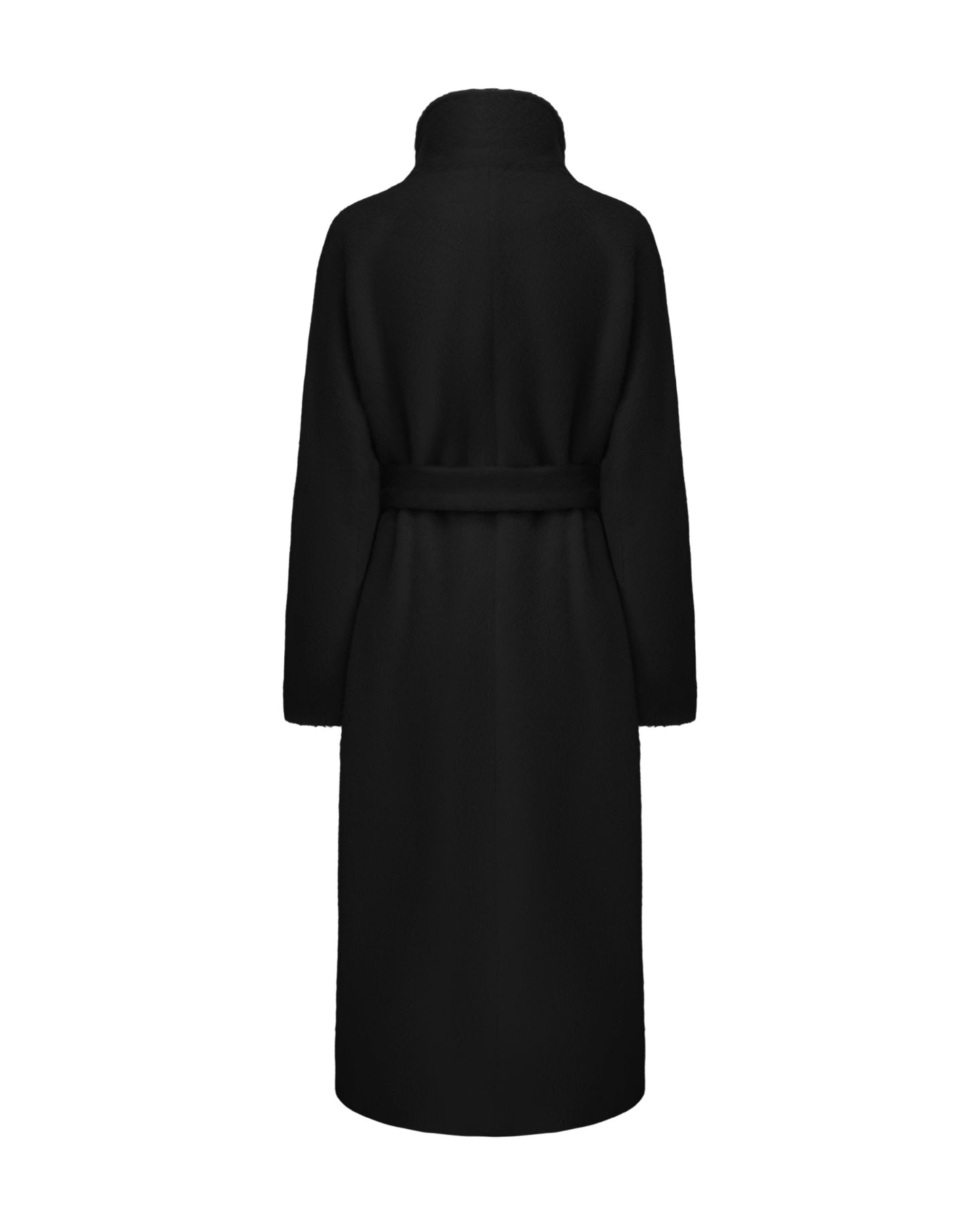 Black coat on a white background