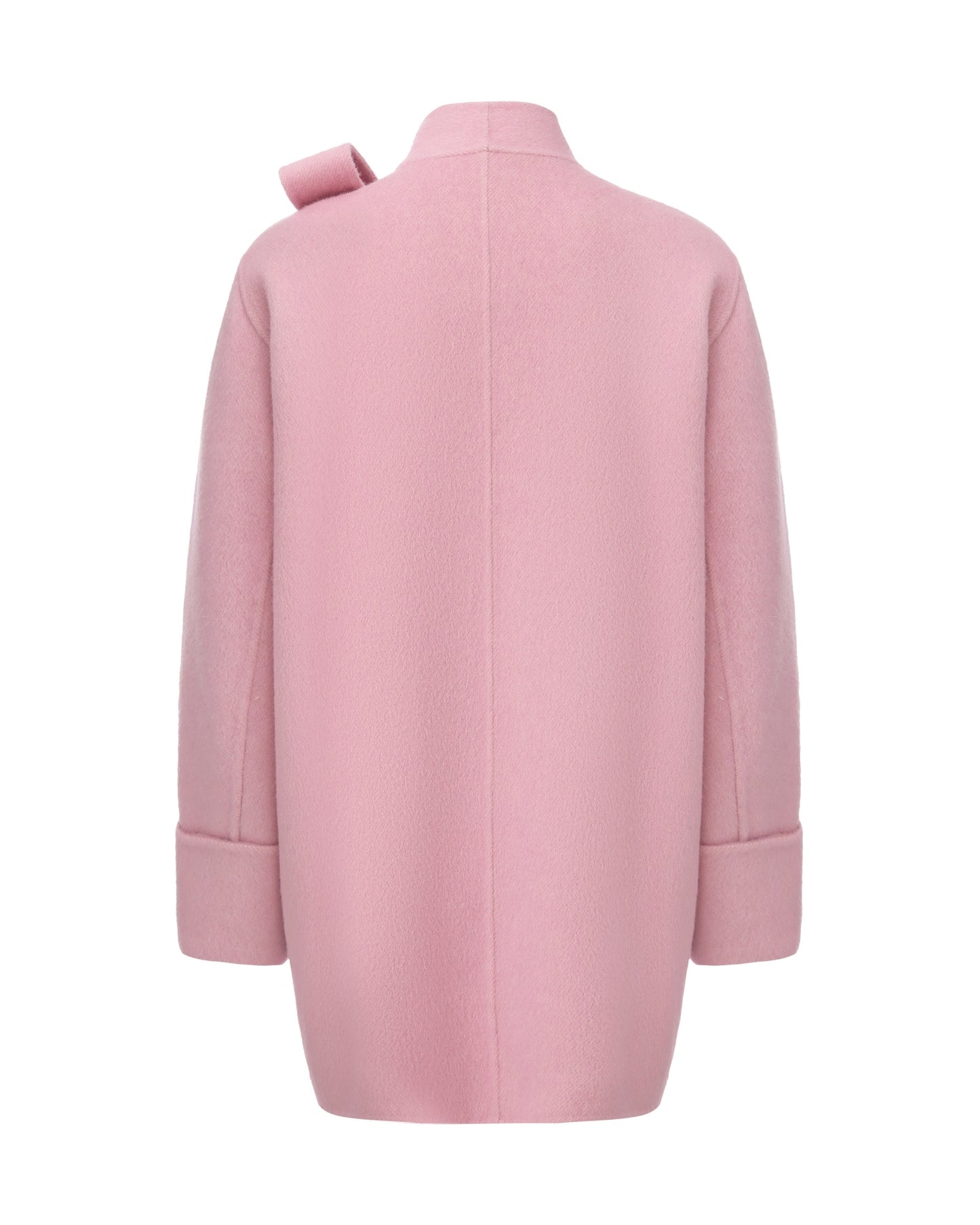 Pink coat on a white background