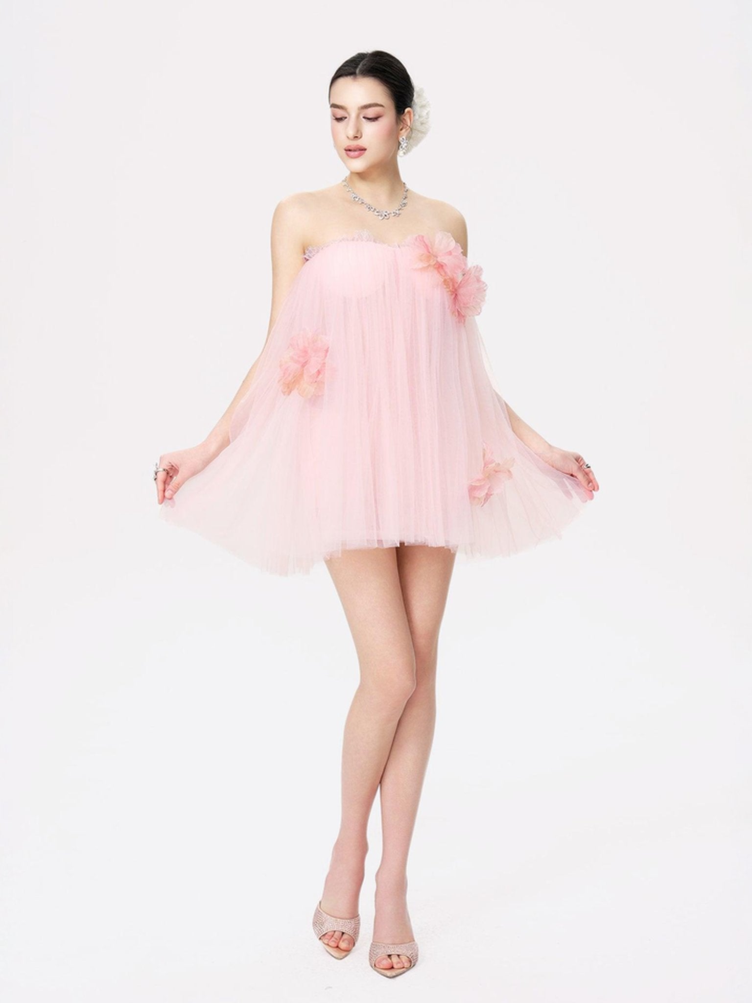 Kensingten Dress: Pink Mini Dress for Engagement Party