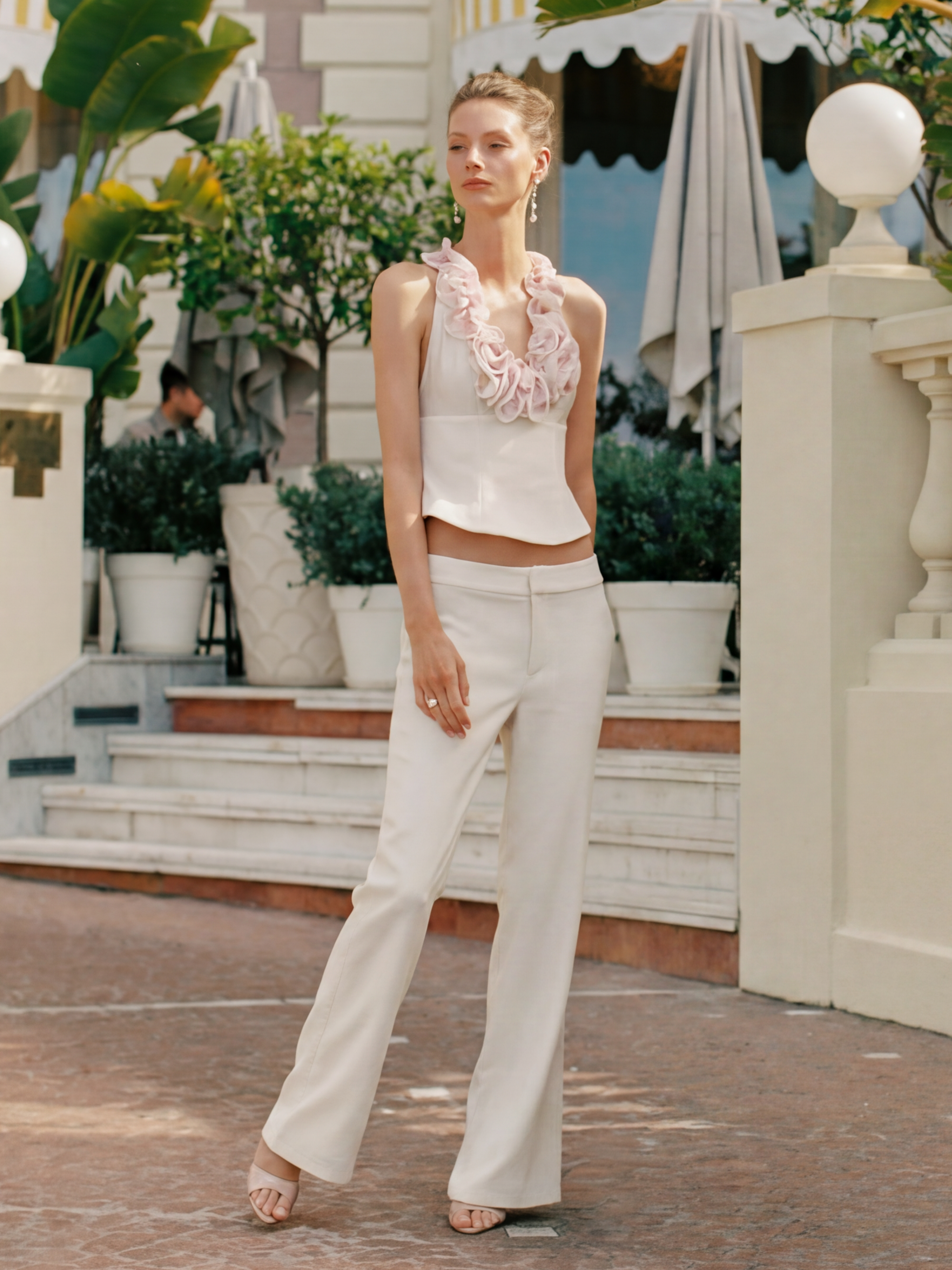 Ella Flared Champagne Pants | Nana Jacqueline