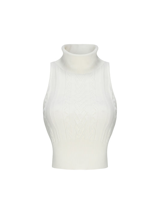 Janelle Knit Top (White) (Final Sale)