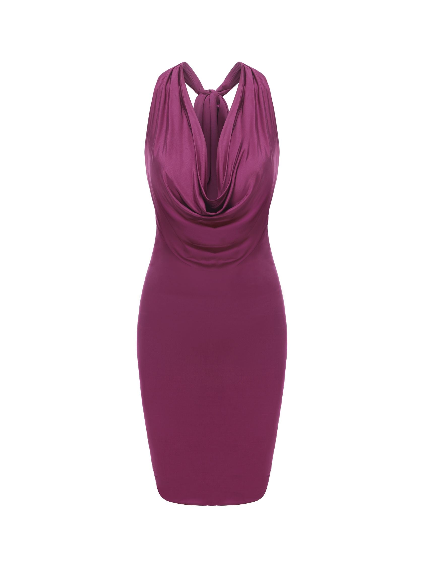 Jennifer Dress: Purple Mini Dress for Cocktail Party