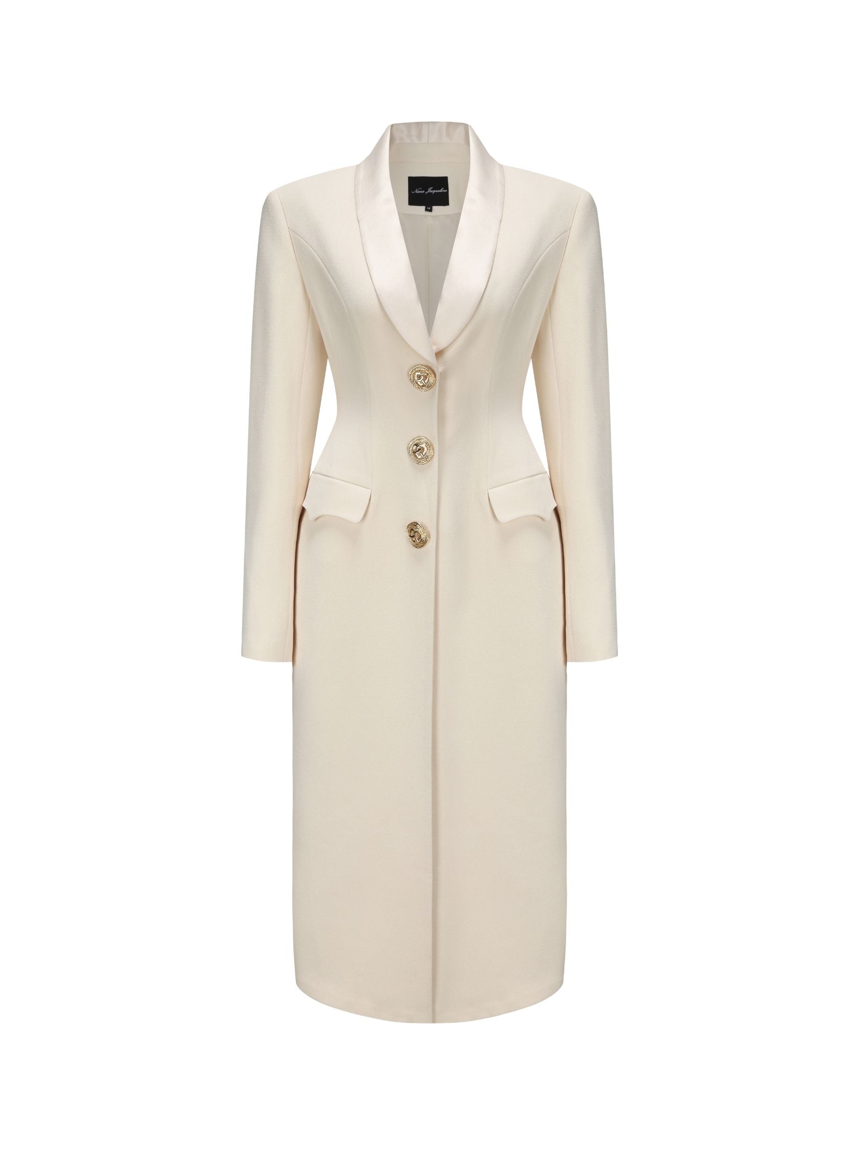Evie Long Suit Jacket (White) – Nana Jacqueline