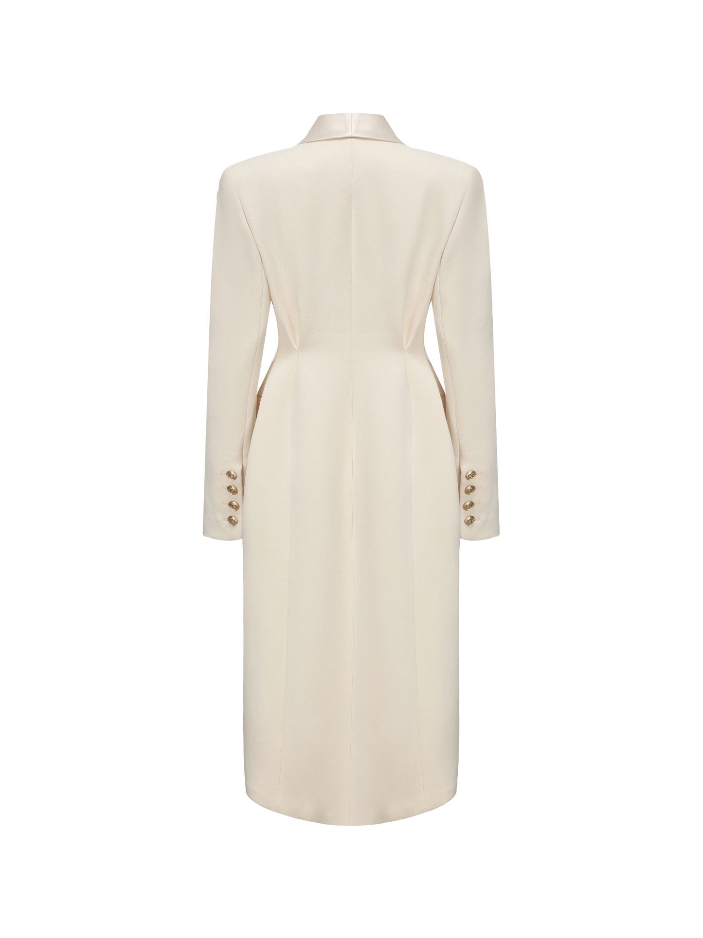 Evie Long Suit Jacket (White) (Final Sale)