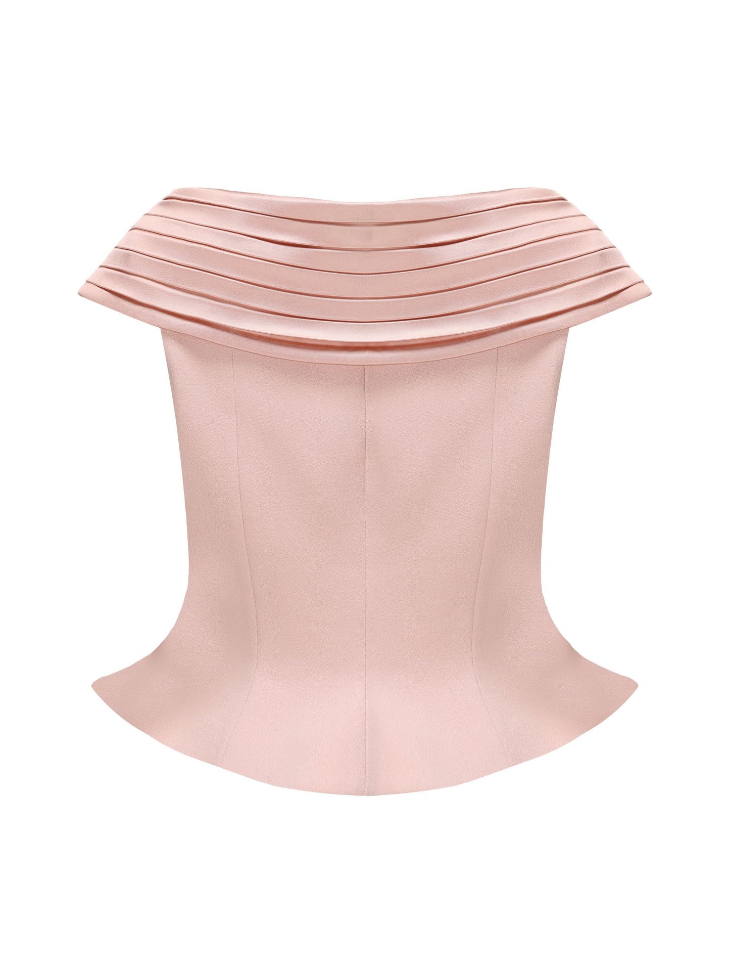 Belle Satin Top (Light Pink) (Final Sale)