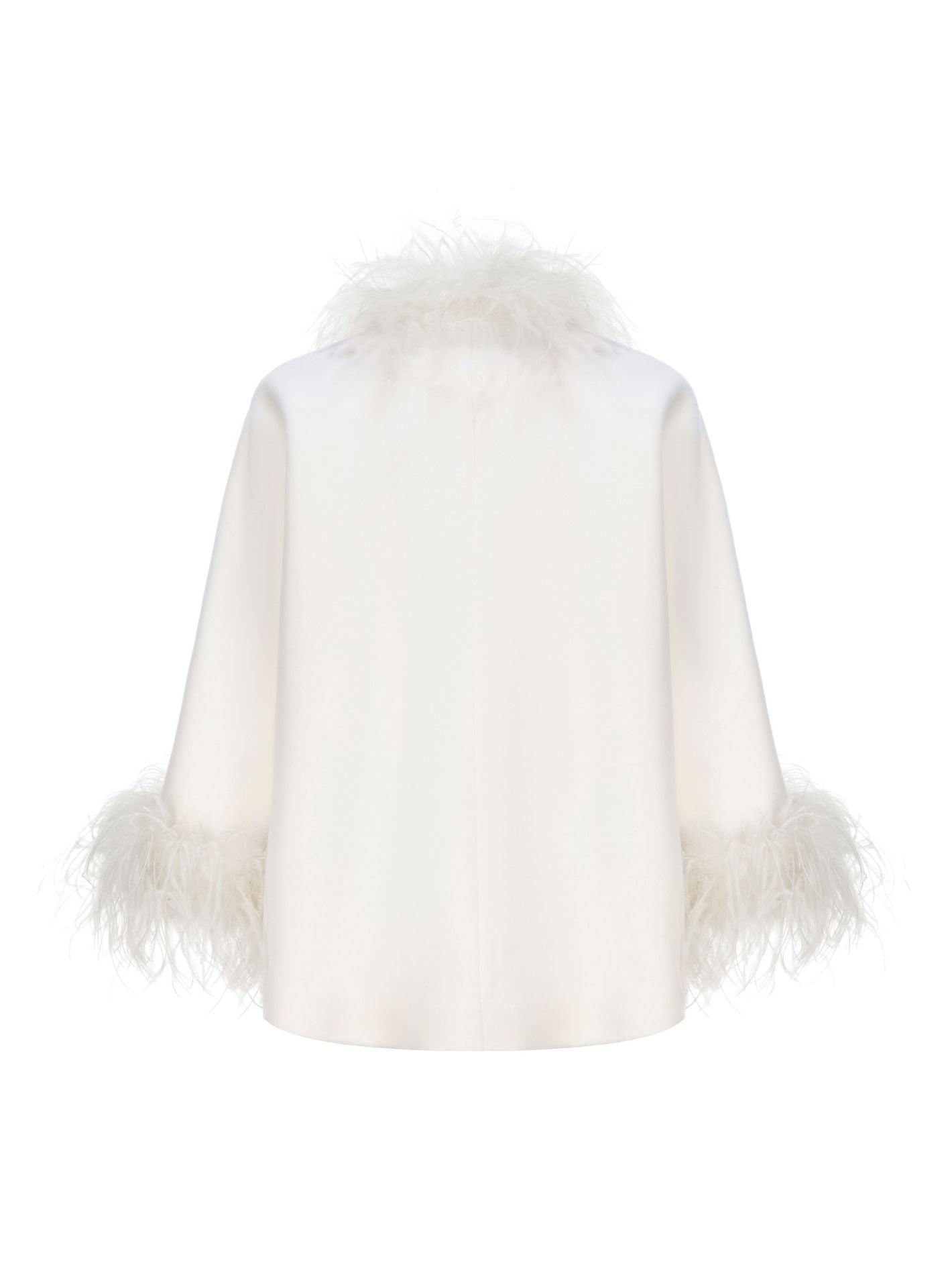 Angelica Feather Coat (White)