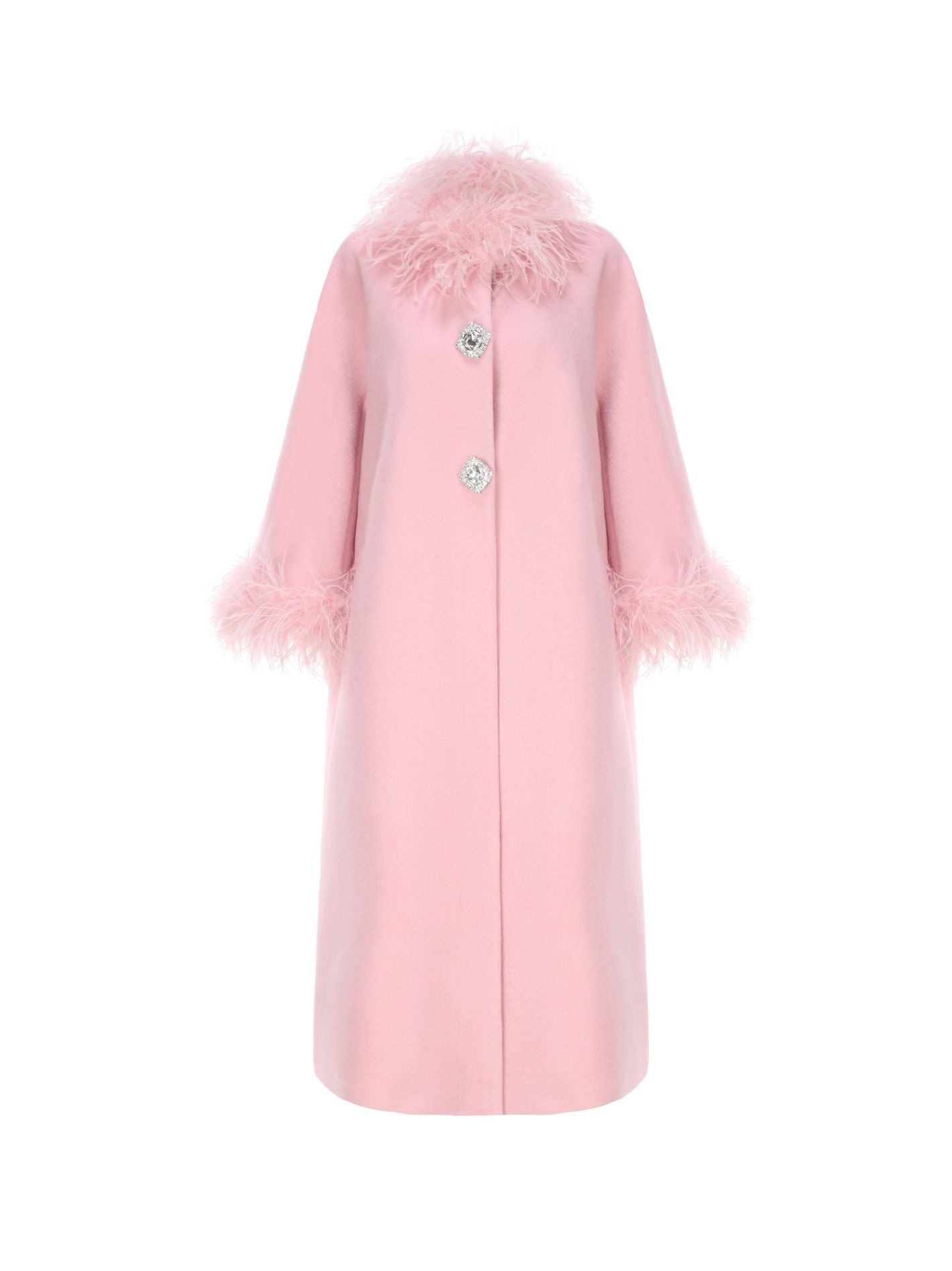 Nina Feather Coat (Pink) (Final Sale) – Nana Jacqueline