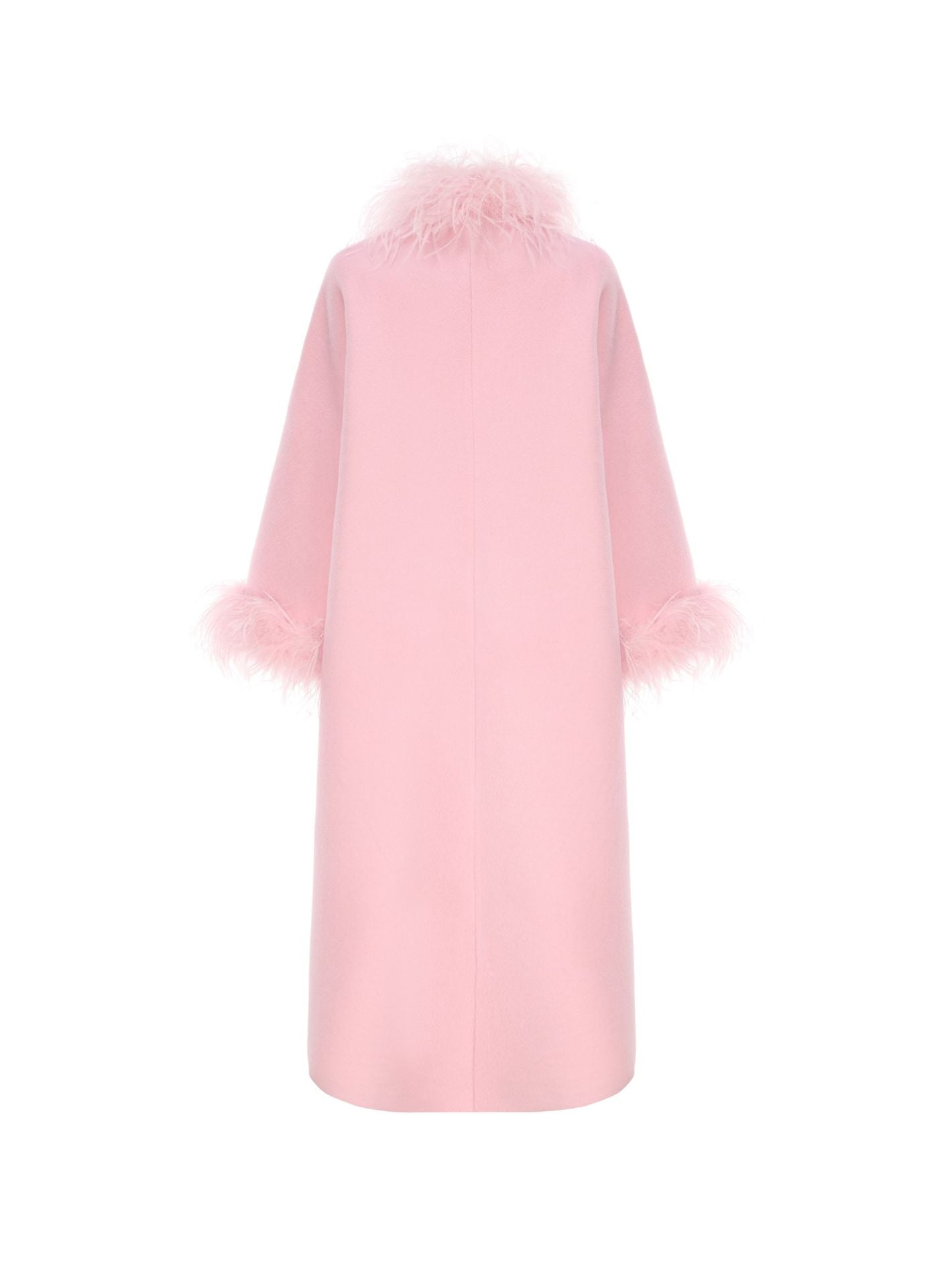 Nina Feather Coat (Pink) (Final Sale)