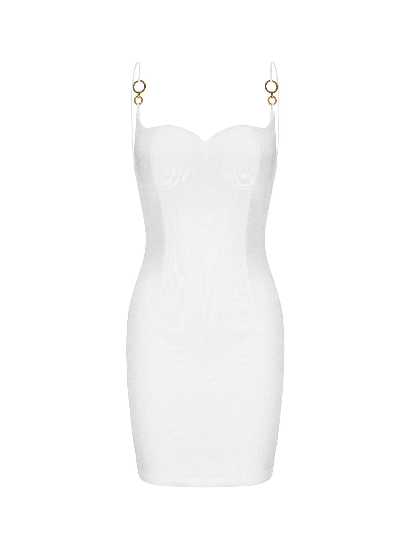 Nadia Dress: White Mini Dress for Engagement Party | Nana Jacqueline, White / XS Nadia Dress: White Mini Dress for Engagement Party | Nana Jacqueline, White / XS
