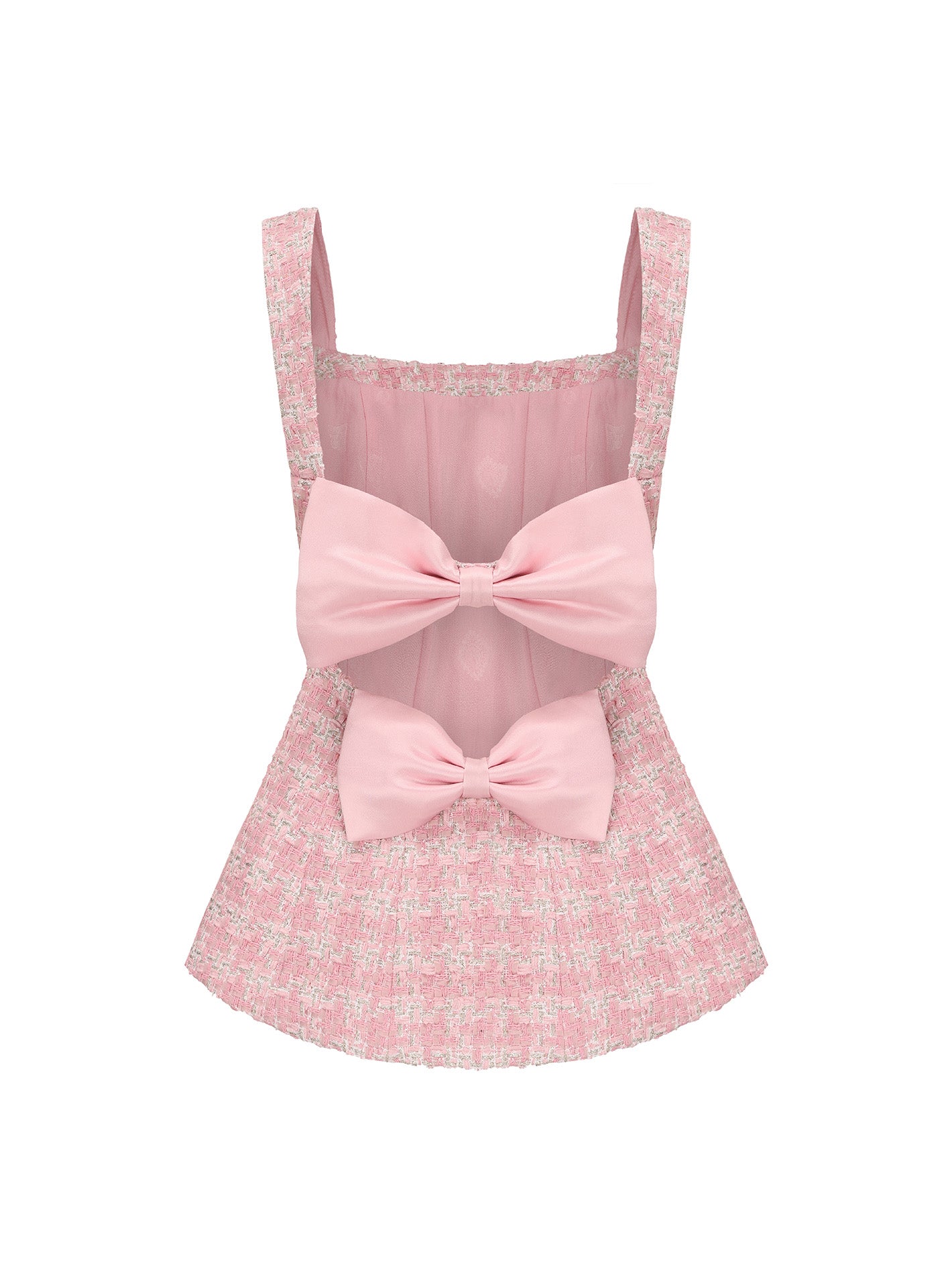 Anabella Bow Top (Pink Checkered) (Final Sale)