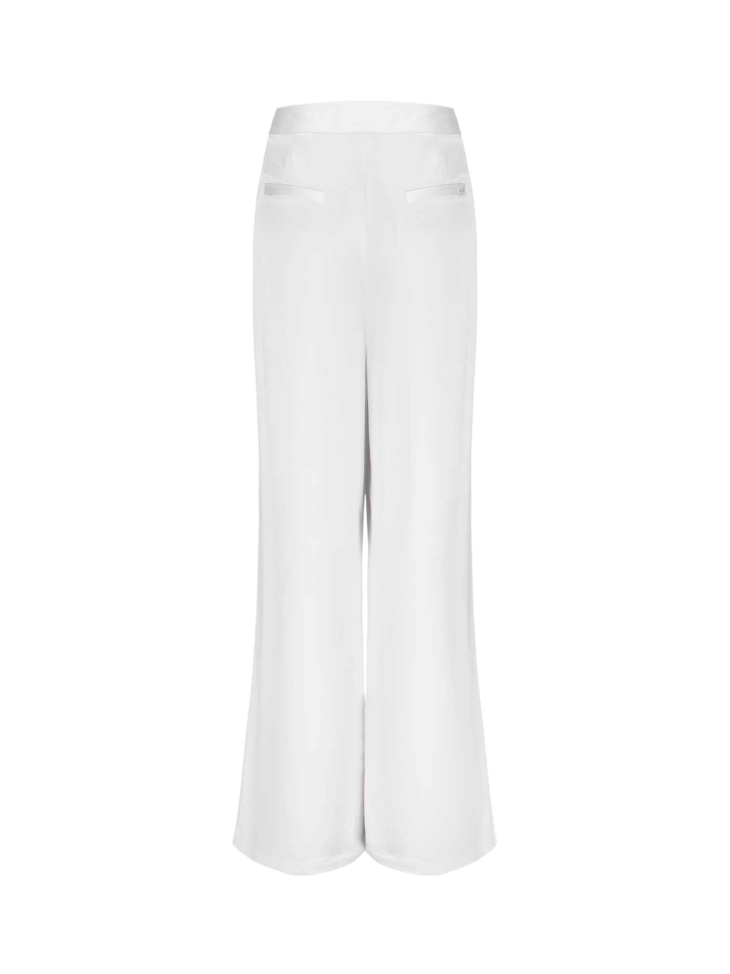 Alexandra Satin Pants (White) (Final Sale)