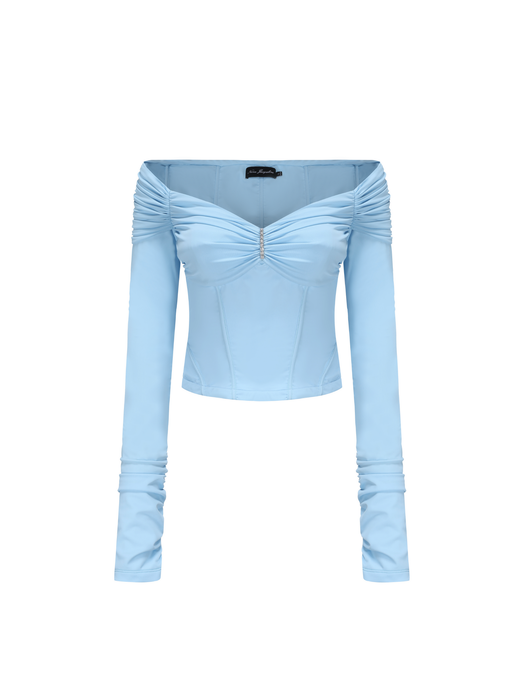 Micaela Off Shoulder Top Blue Final Sale Nana Jacqueline