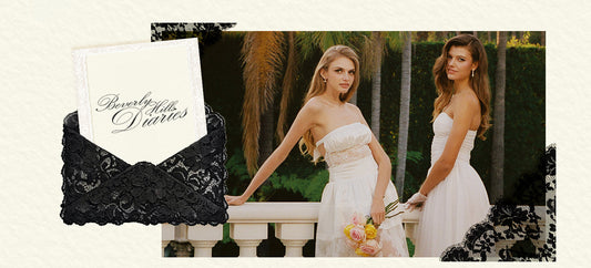 Amelie lace strapless dress and Juliette chiffon dress — Beverly Hills collection | Nana Jacqueline