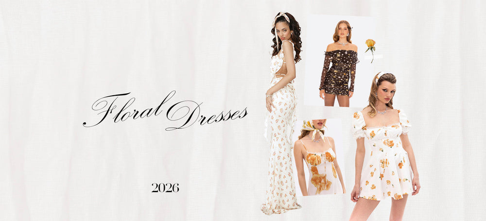 Six floral dresses for spring 2026 -- from Bridgerton-inspired mermaid gowns to 3D tulle minis | Nana Jacqueline
