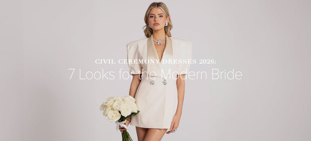 Alia White Blazer Dress for Civil Ceremony Dresses and Sets by Nana Jacqueline