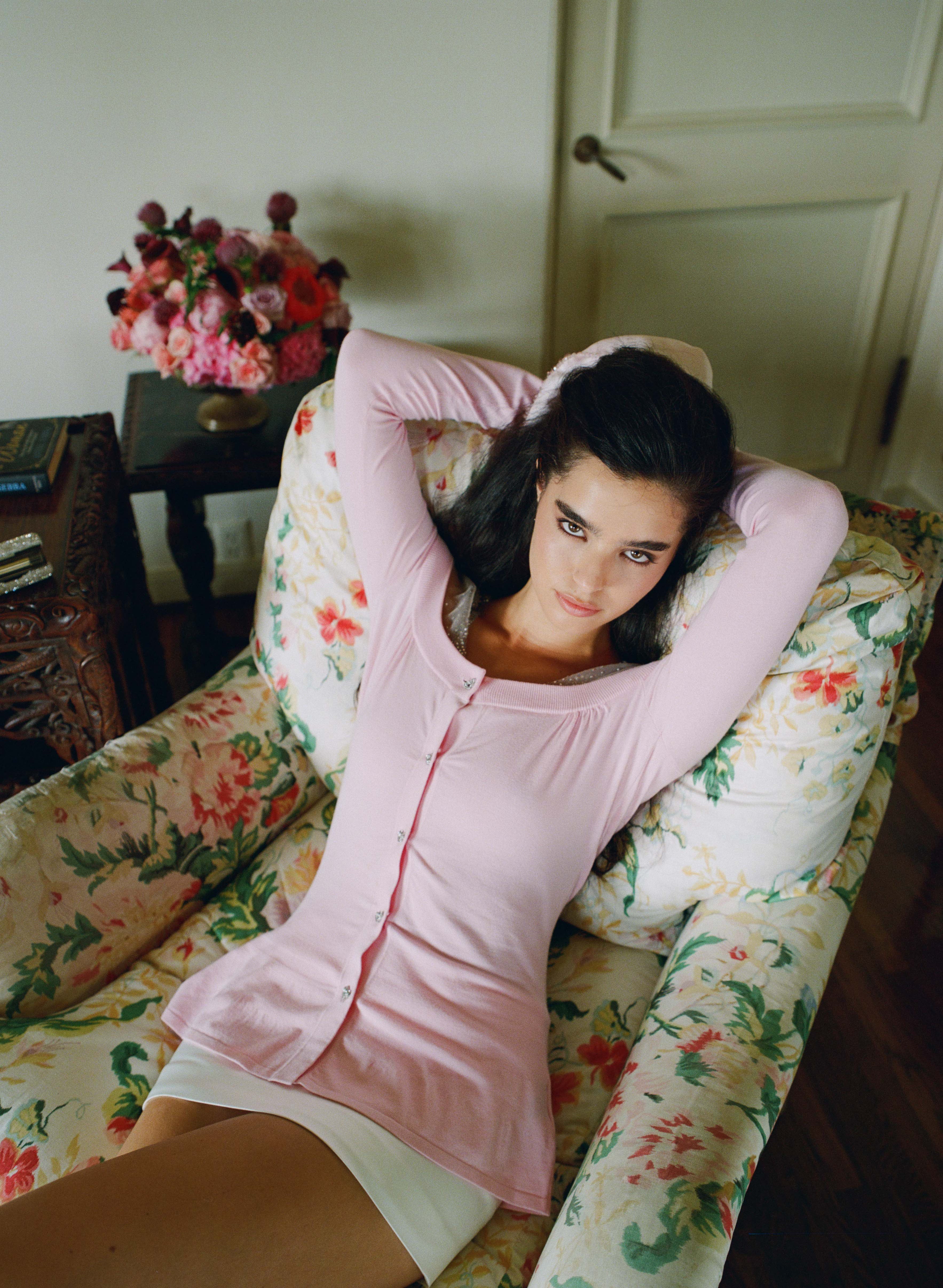 Leonie Off-Shoulder Pink Top