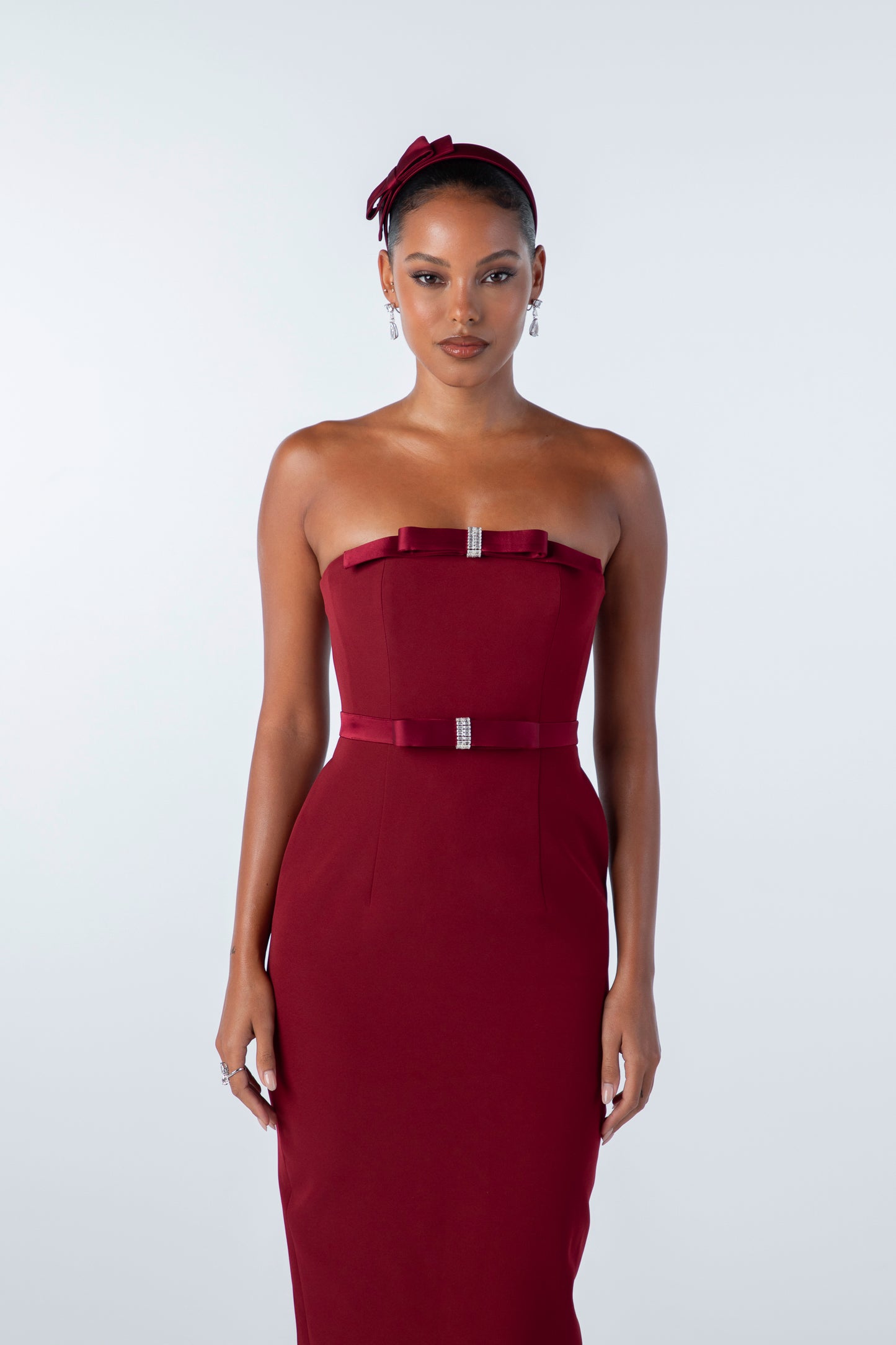 Demi Bow Dress (Red)