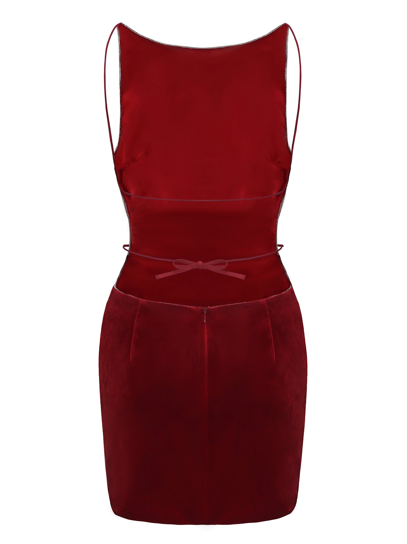 Lucia Velvet Dress (Red)