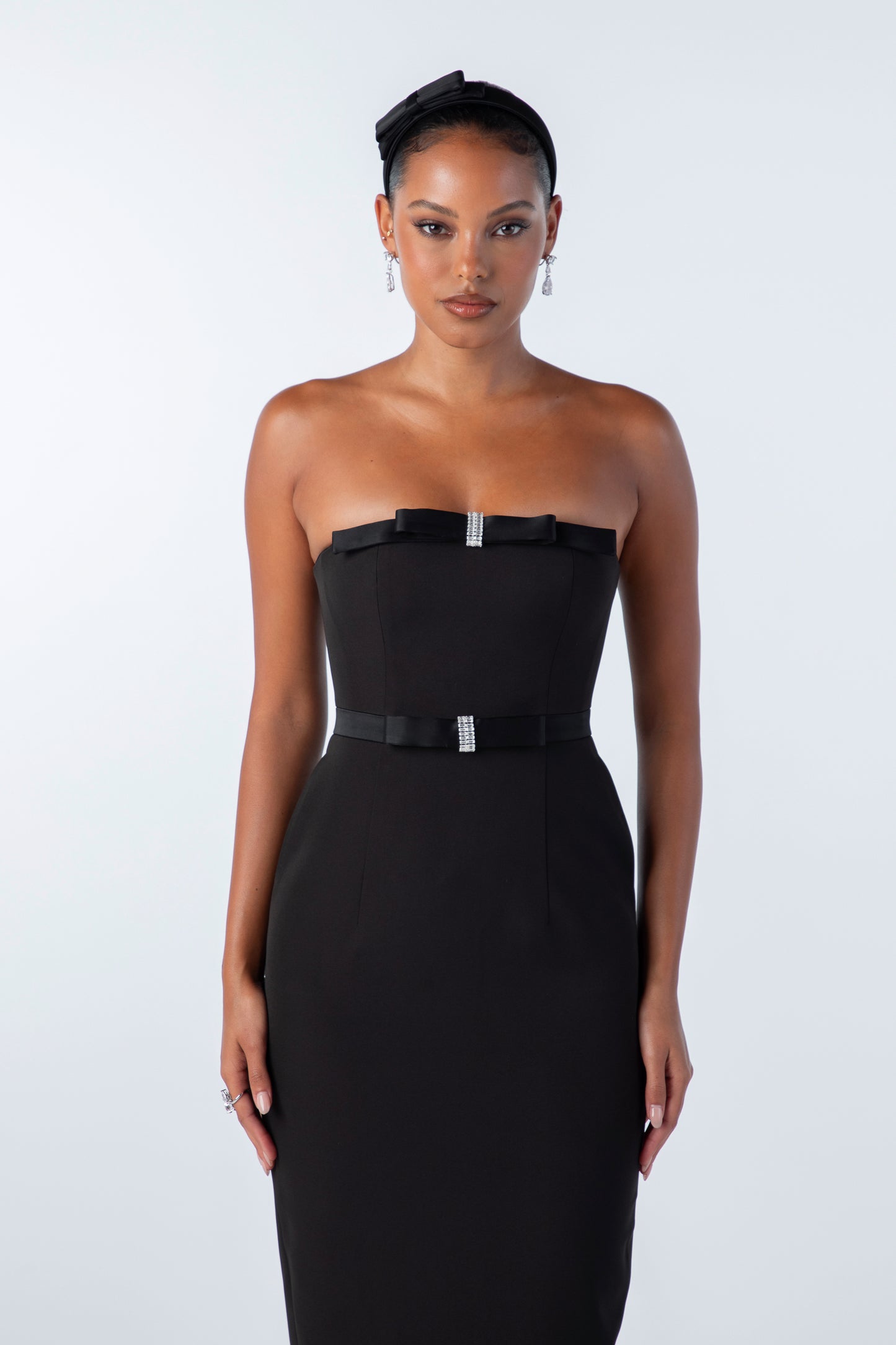 Demi Bow Dress (Black)