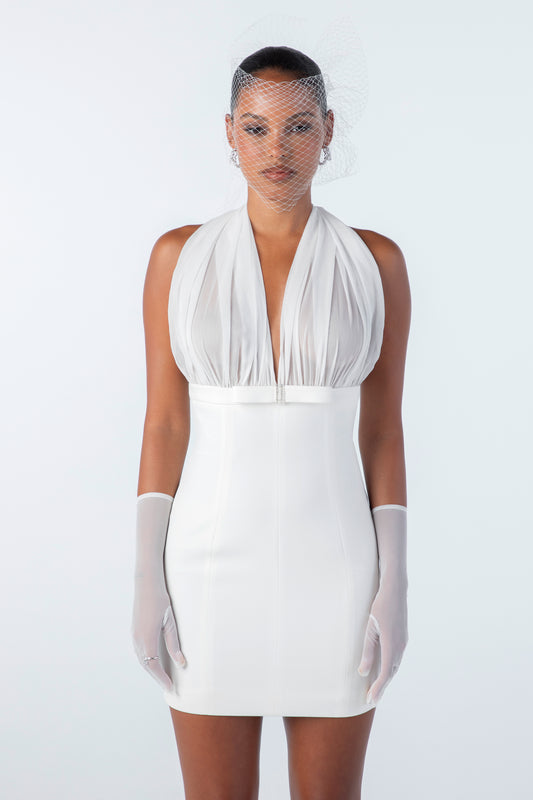 Melinda Dress (White) (Final Sale)