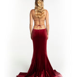 Pauline Velvet Dress (Red)