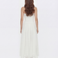 Juliette Strapless Chiffon White Dress