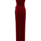 Emma Velvet Dress (Red)