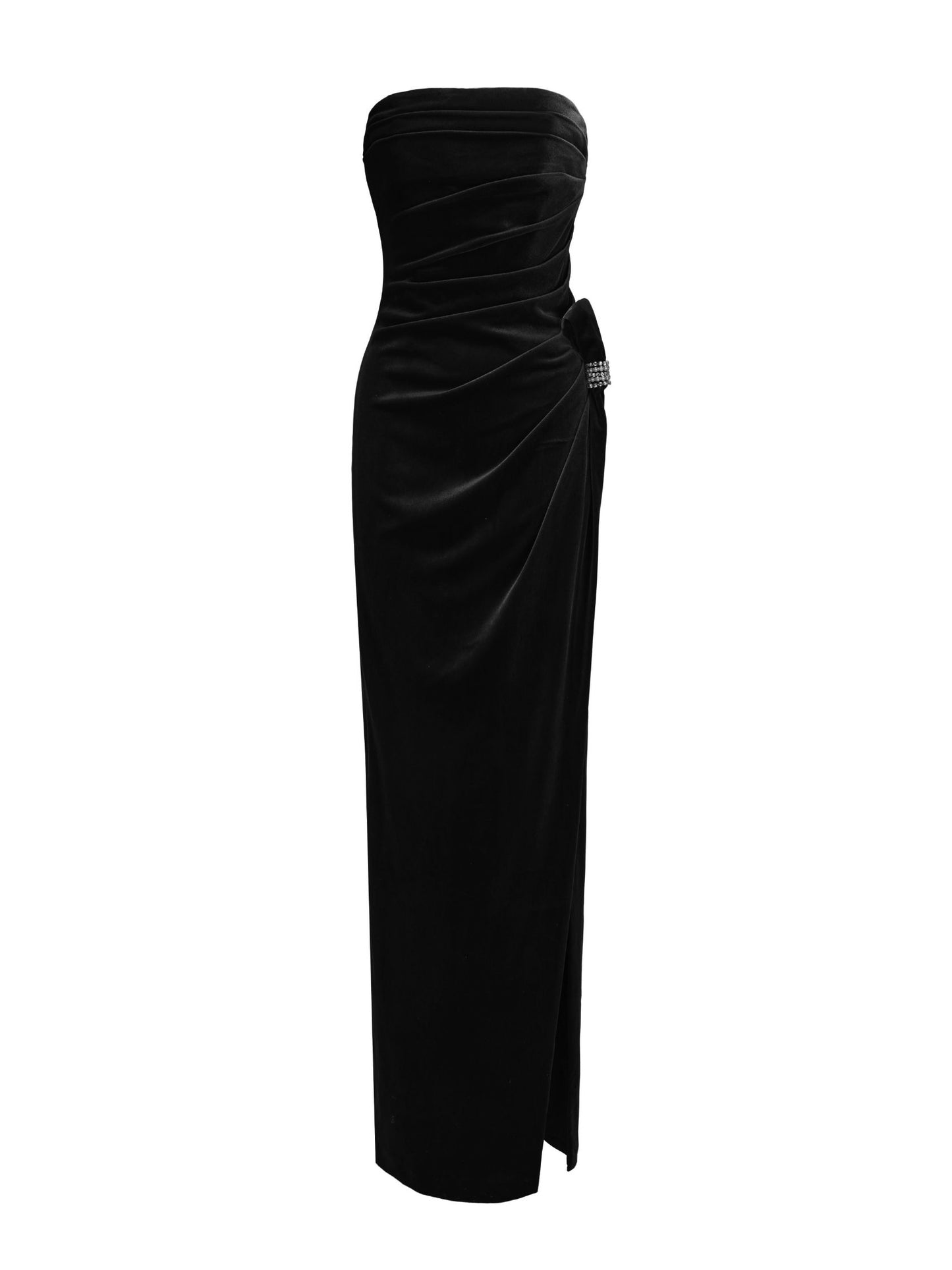 Emma Velvet Dress (Black)