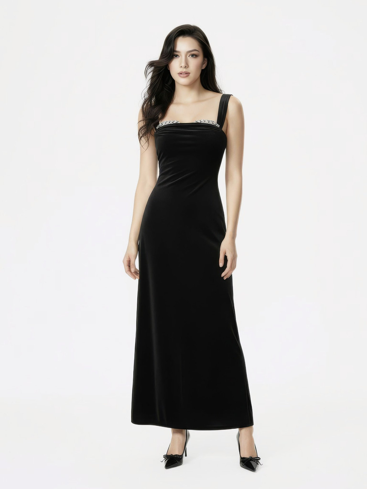 Belle Velvet Maxi Dress: Black Maxi Dress for Cocktail Party | Nana Jacqueline Belle Velvet Maxi Dress: Black Maxi Dress for Cocktail Party | Nana Jacqueline
