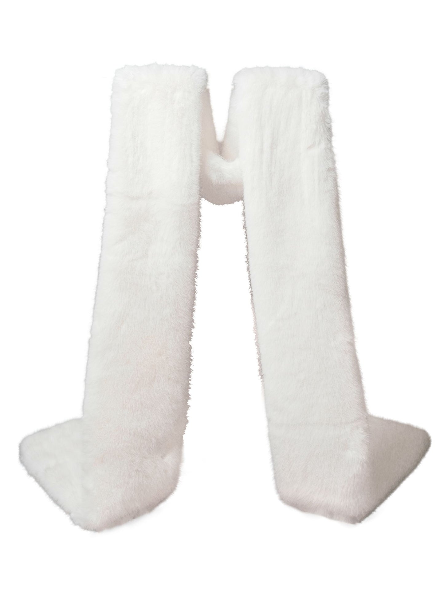 Emma Fur Shawl (White)