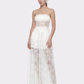 Amelie Lace Strapless White Dress