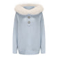 Ava Fur Sweatshirt (Blue)