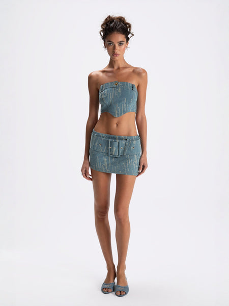 Claire Denim Mini Skirt: Denim Mini Skirt for Date Night | Nana