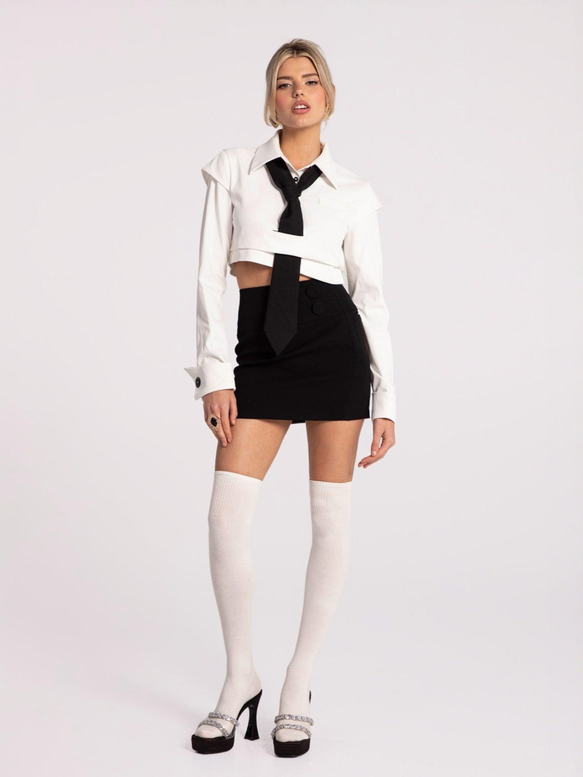 Dionne Skirt: Black Mini Skirt for Date Night
