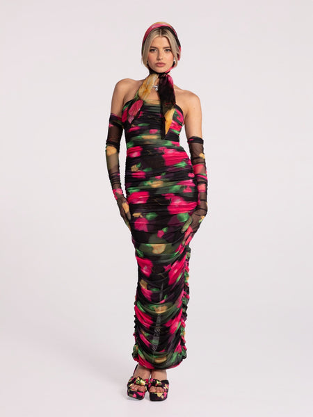 Cordelia Dress: Floral Maxi Dress for Cocktail Party | Nana Jacqueline
