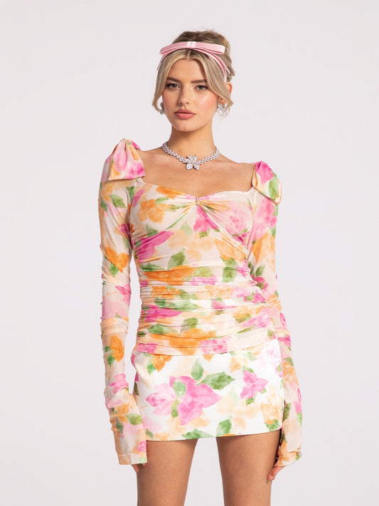 Chantal Top (Floral) (Final Sale)