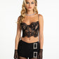 Audrina Lace Top (Black)