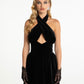 Maxine Velvet Dress (Black)