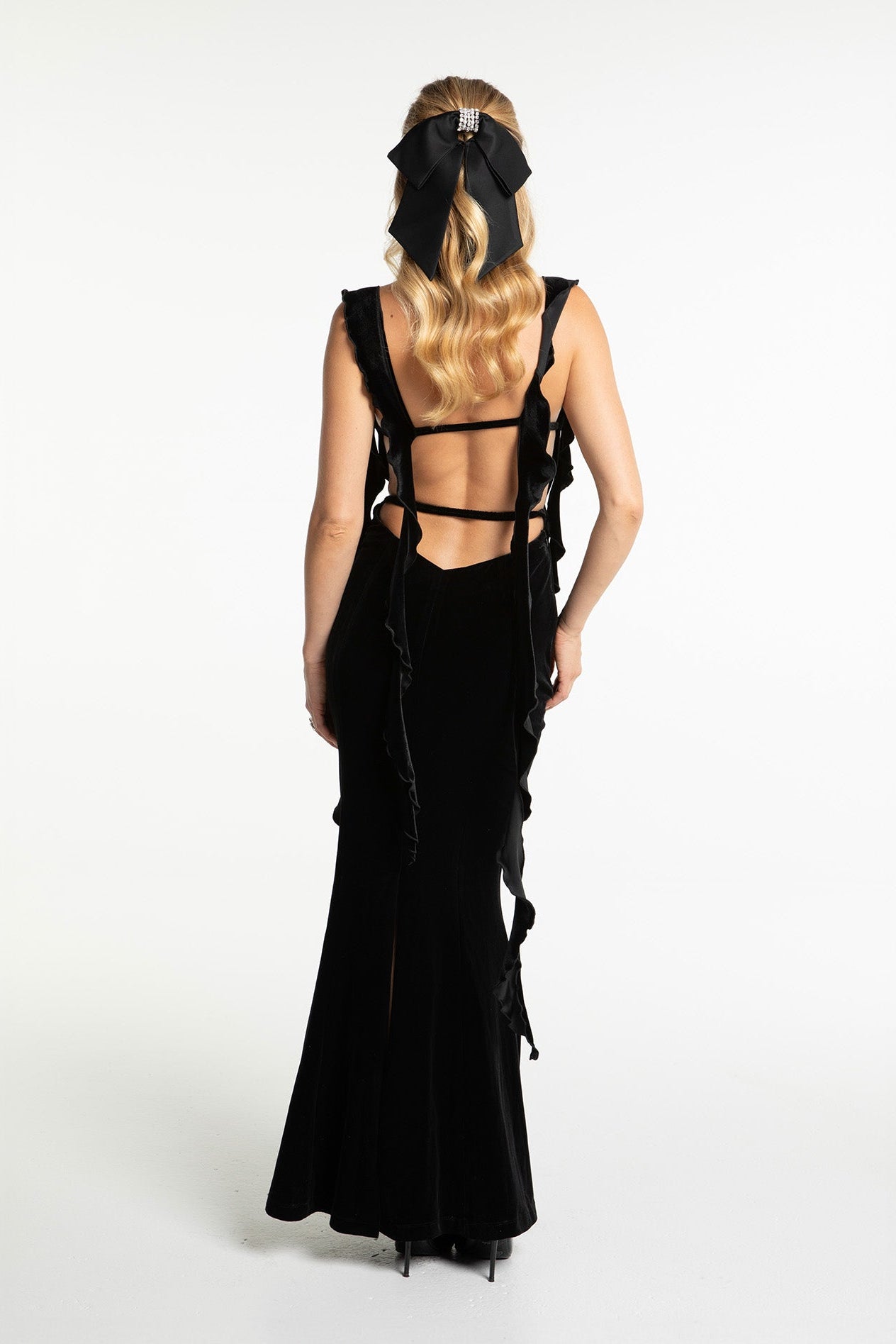 Caroline Velvet Dress (Black) – Nana Jacqueline